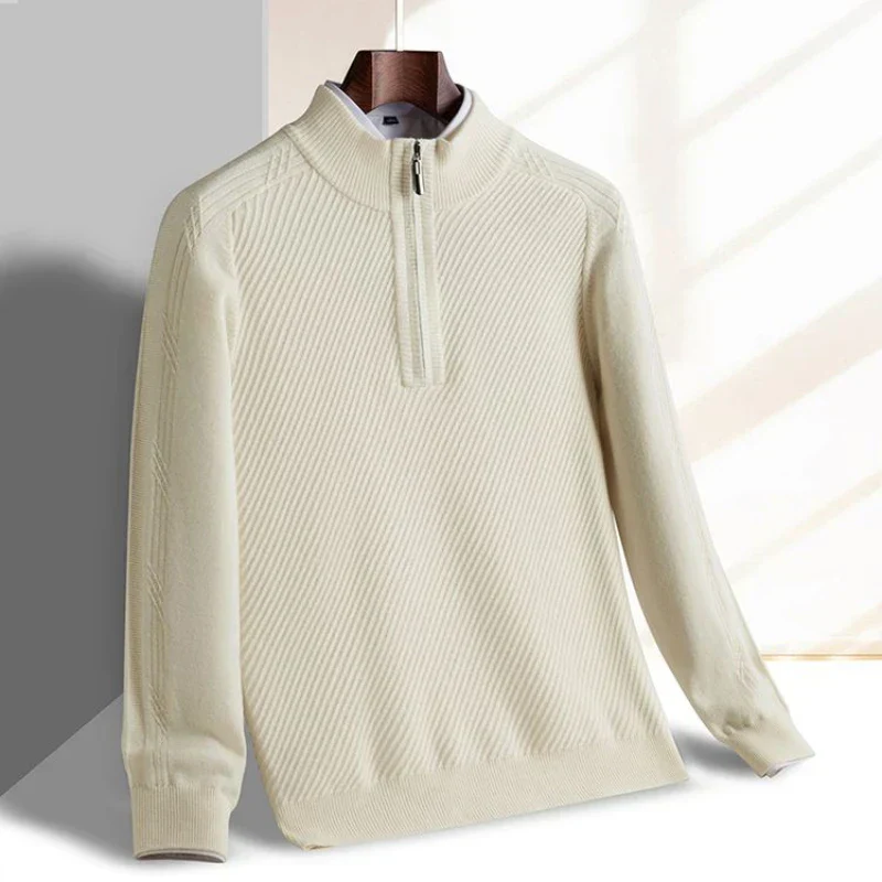 Verano Wool Half-Zip Sweater - Image 4