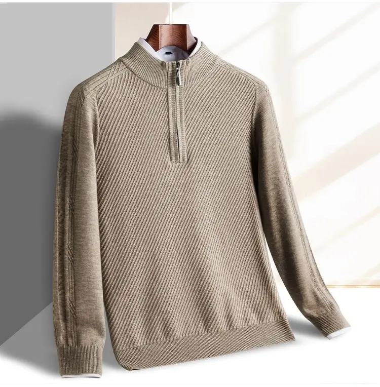 Verano Wool Half-Zip Sweater - Image 5