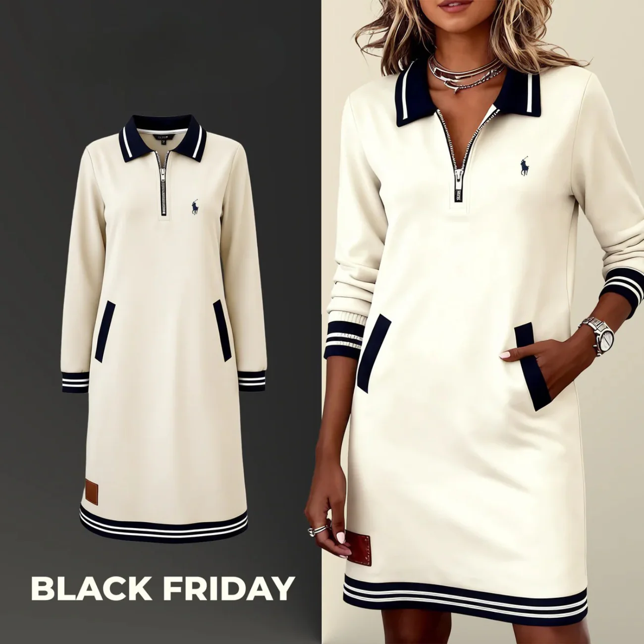 Versatile Zip Up Dress - Clearance Sale - Image 2