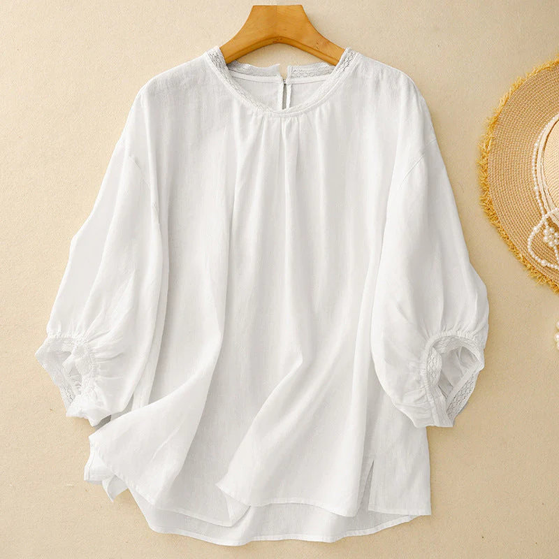 VISTA LINEN BLOUSE - Image 2