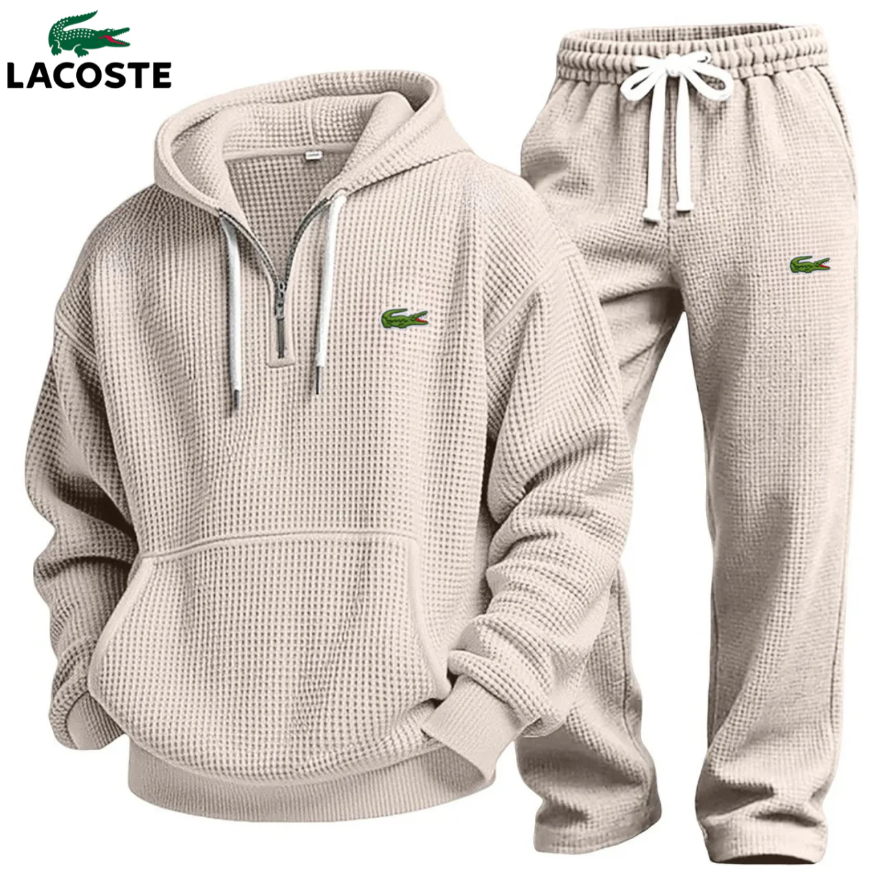 Waffle-Knit Performance Hoodie Jogger Set || Clearance Sale - Image 10
