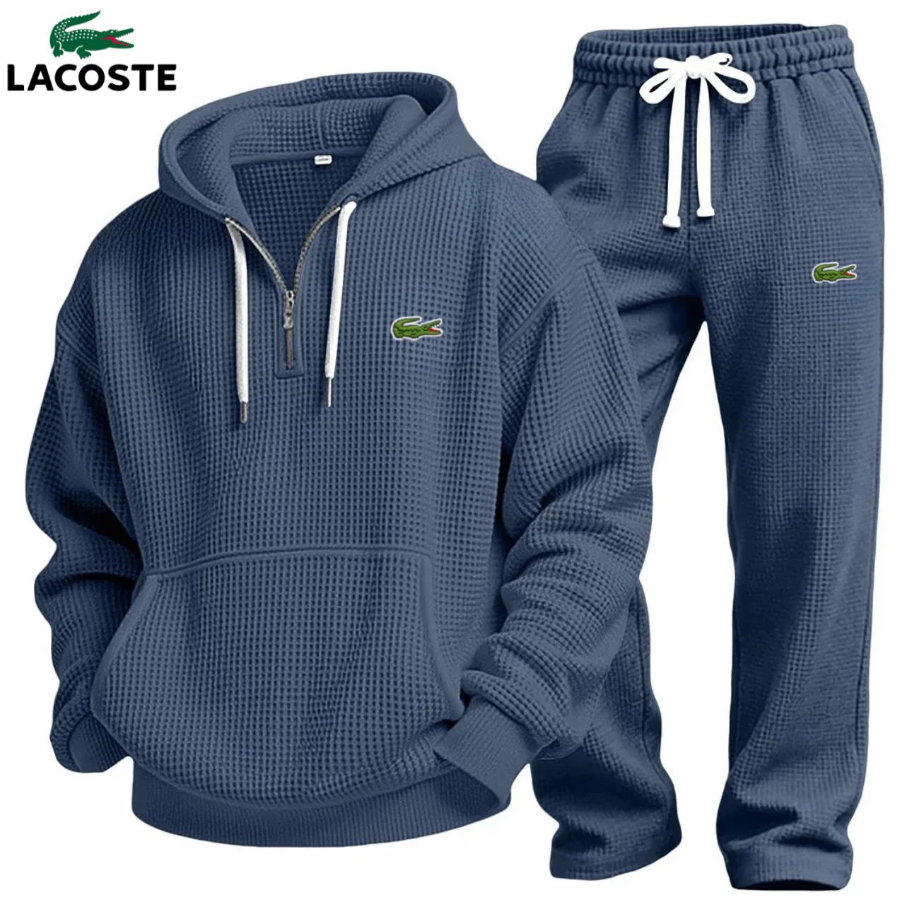 Waffle-Knit Performance Hoodie Jogger Set || Clearance Sale - Image 6