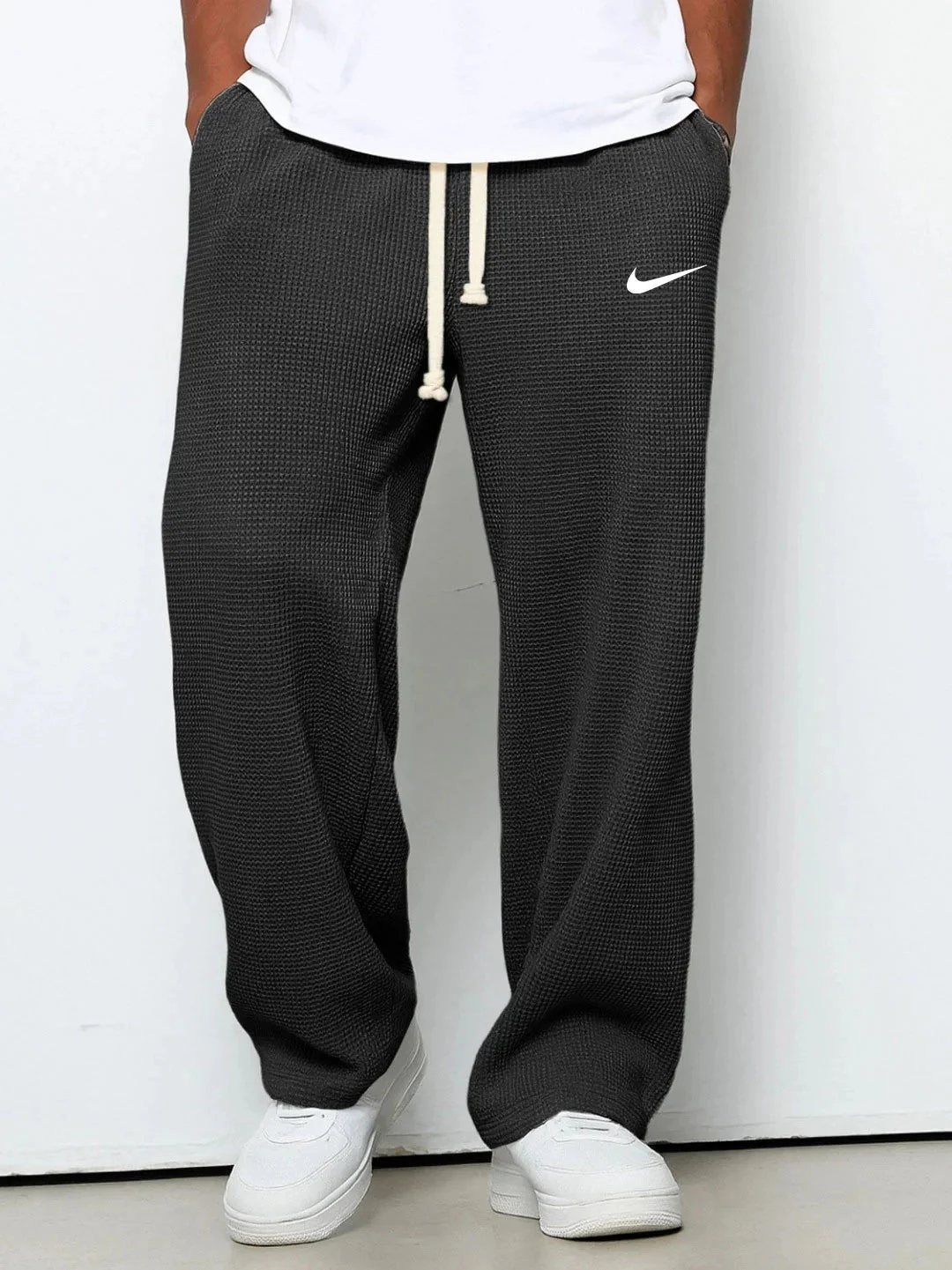 Waffle Weave Track Pants