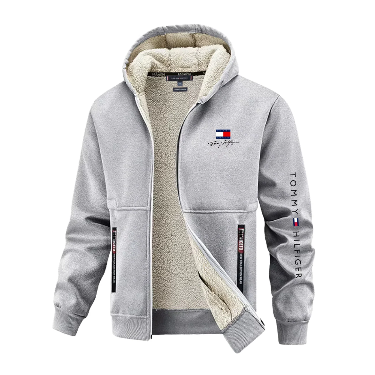 Warm Hooded Zip Jacket || Clearance Sale - Image 5