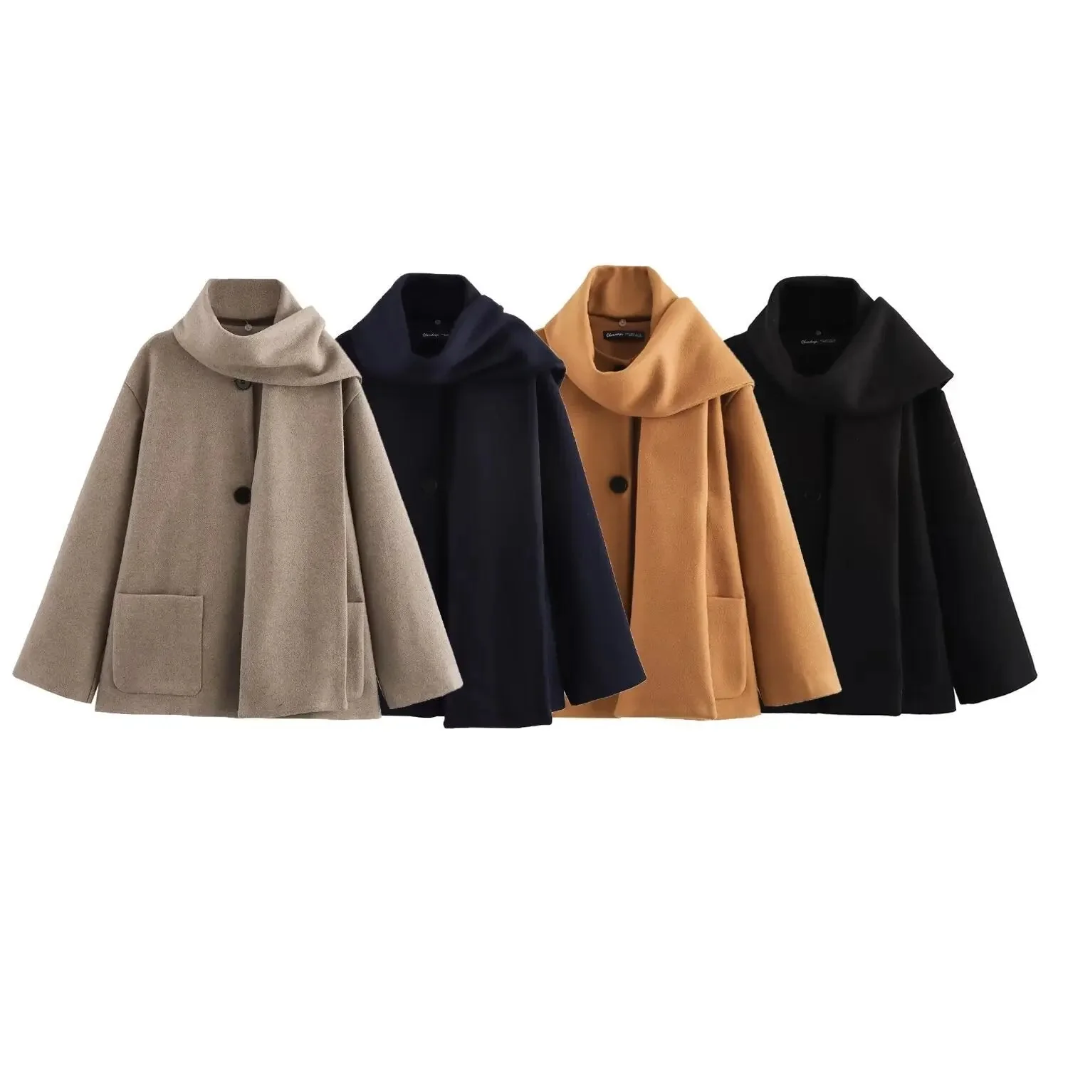 Winter Coat with Matching Scarf for Women - Image 6