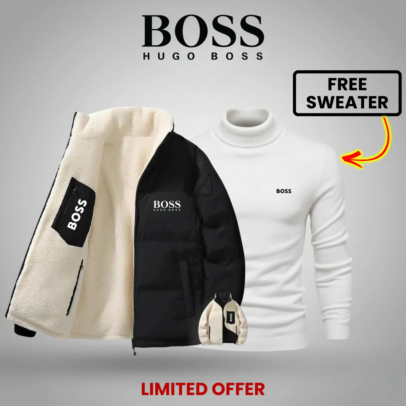 WINTER DOUBLE-FACED JACKET + FREE SWEATER -LIMITED TIME OFFER- - Image 2
