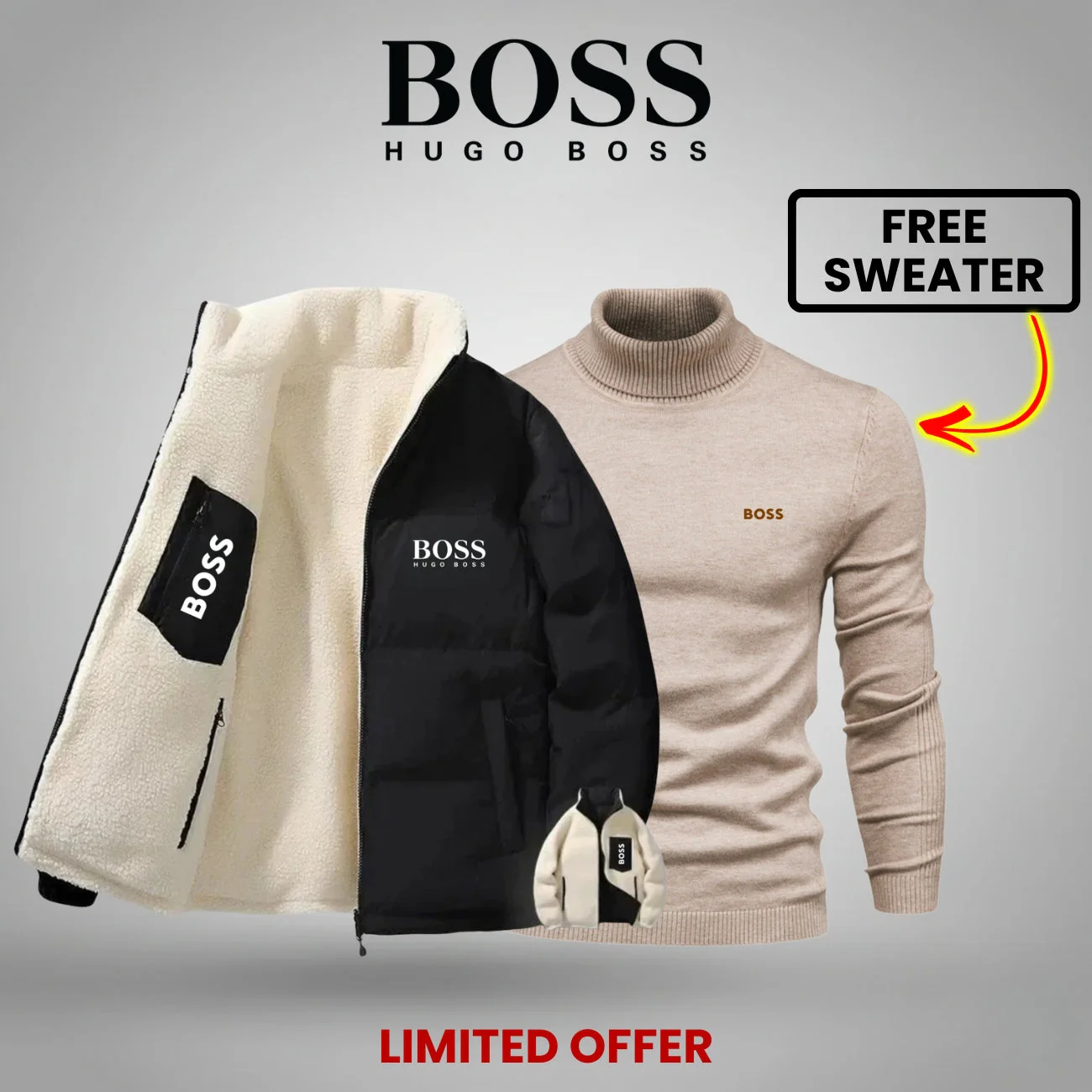 WINTER DOUBLE-FACED JACKET + FREE SWEATER -LIMITED TIME OFFER- - Image 3