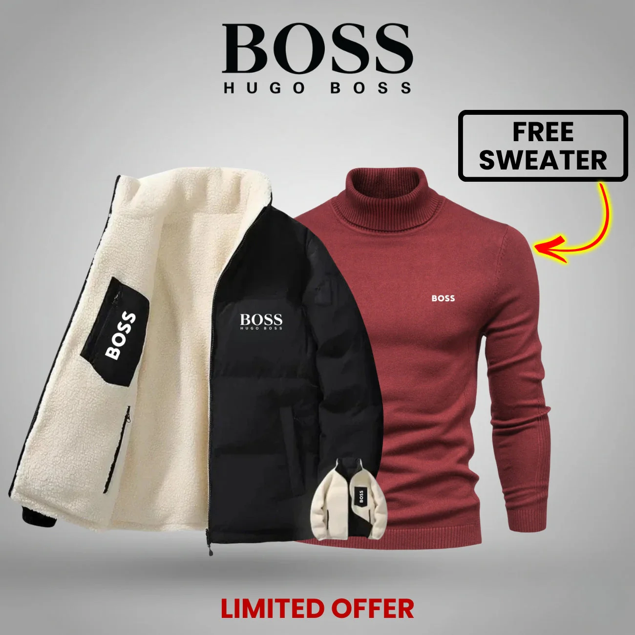 WINTER DOUBLE-FACED JACKET + FREE SWEATER -LIMITED TIME OFFER- - Image 6