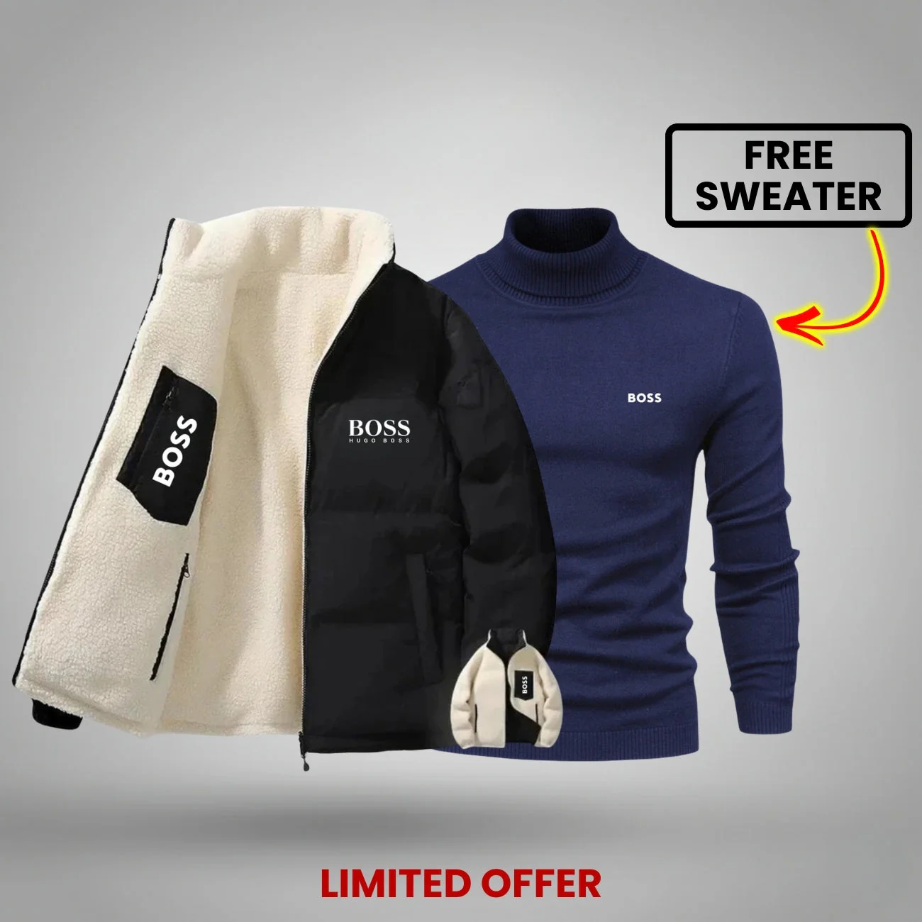 WINTER DOUBLE-FACED JACKET + FREE SWEATER - LIMITED TIME OFFER - Image 5