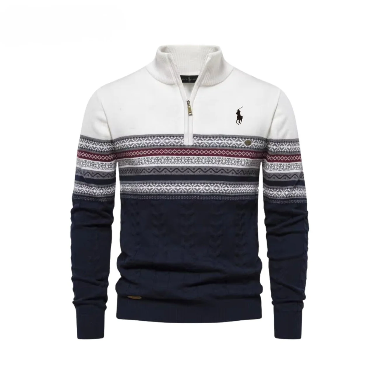 Winter Knit Half-Zip Sweater - Clearance Sale