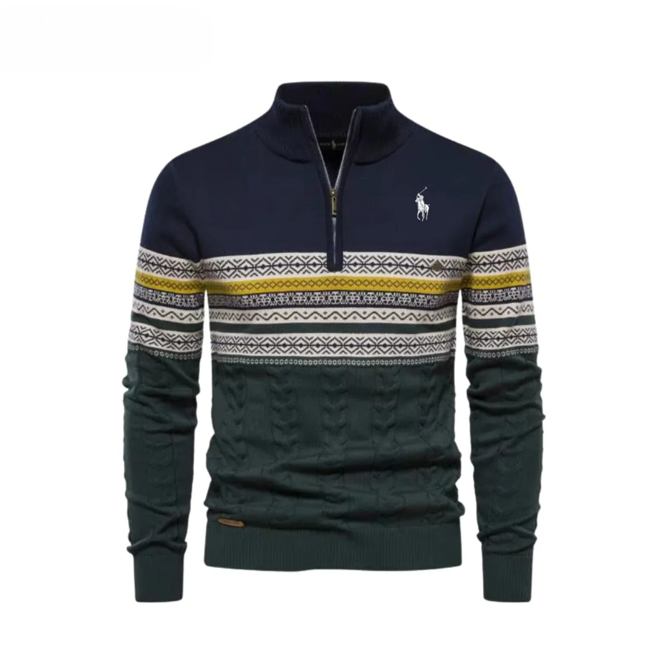 Winter Knit Half-Zip Sweater - Clearance Sale - Image 3