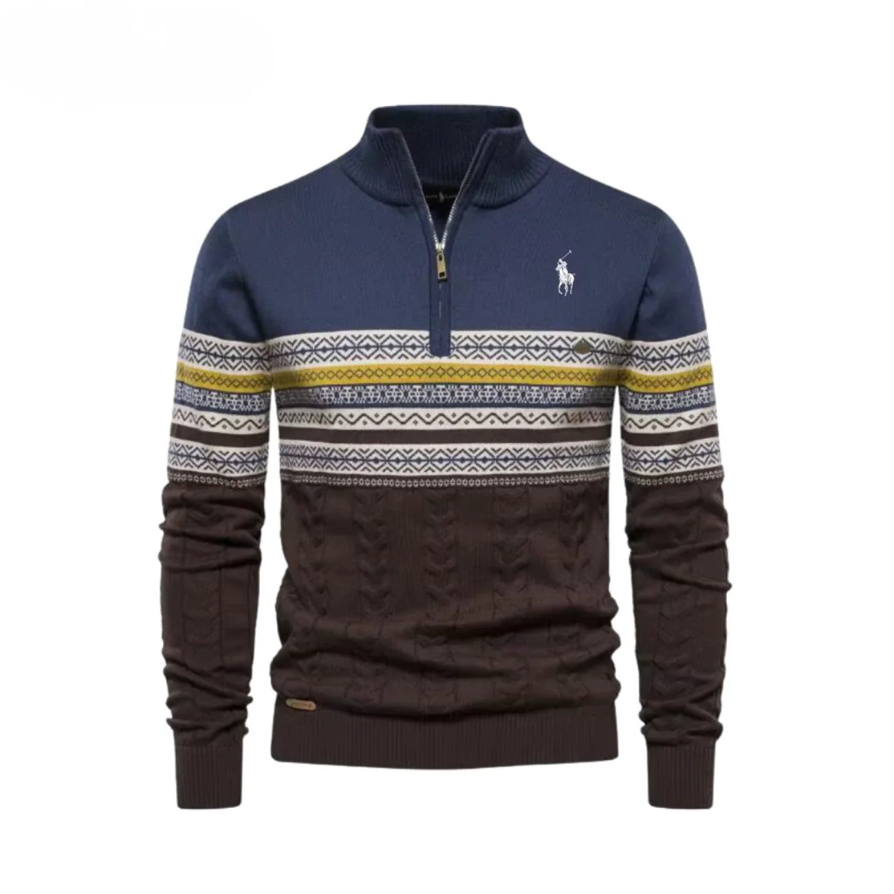 Winter Knit Half-Zip Sweater - Clearance Sale - Image 5