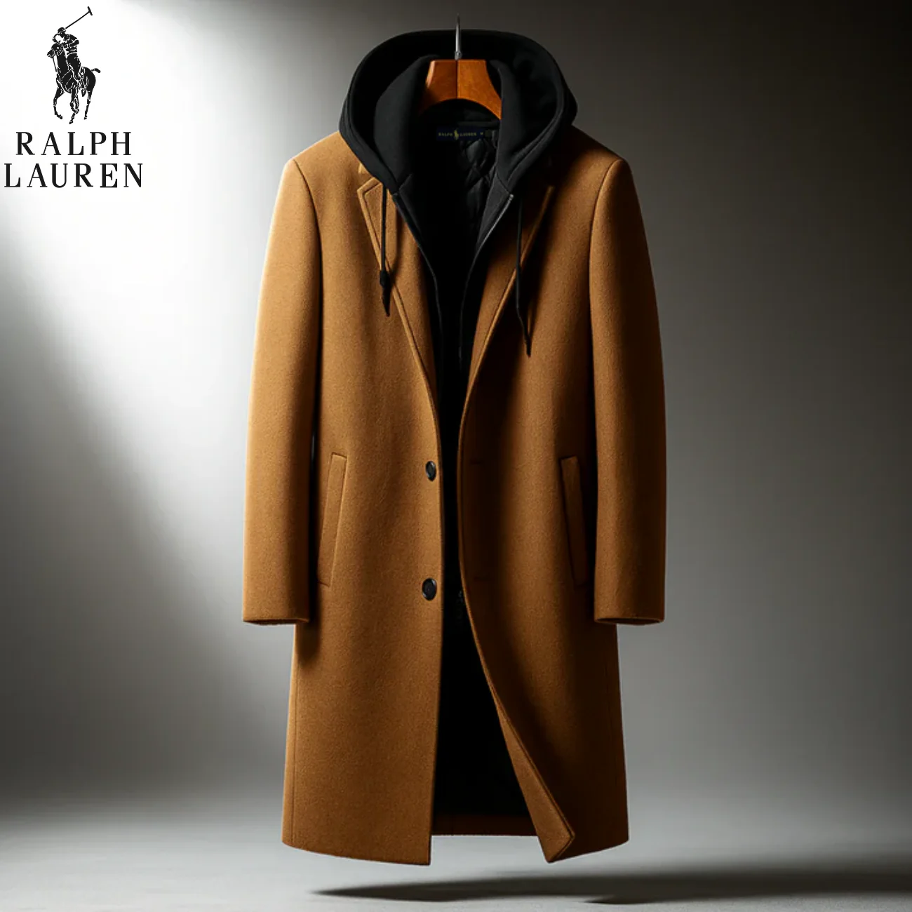 Wool-Blend Hooded Coat || Clearance Sale - Image 2