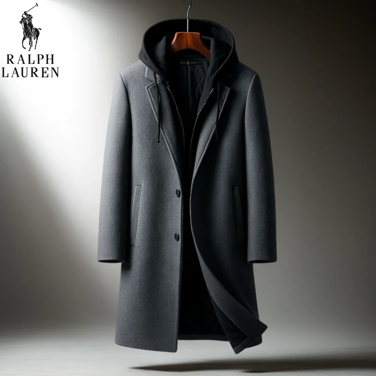 Wool-Blend Hooded Coat || Clearance Sale - Image 4