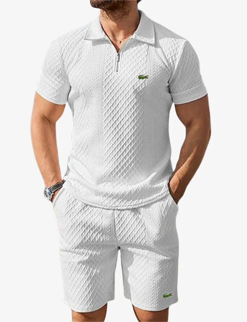 Zip Polo & Shorts Set - CLEARANCE - Image 2