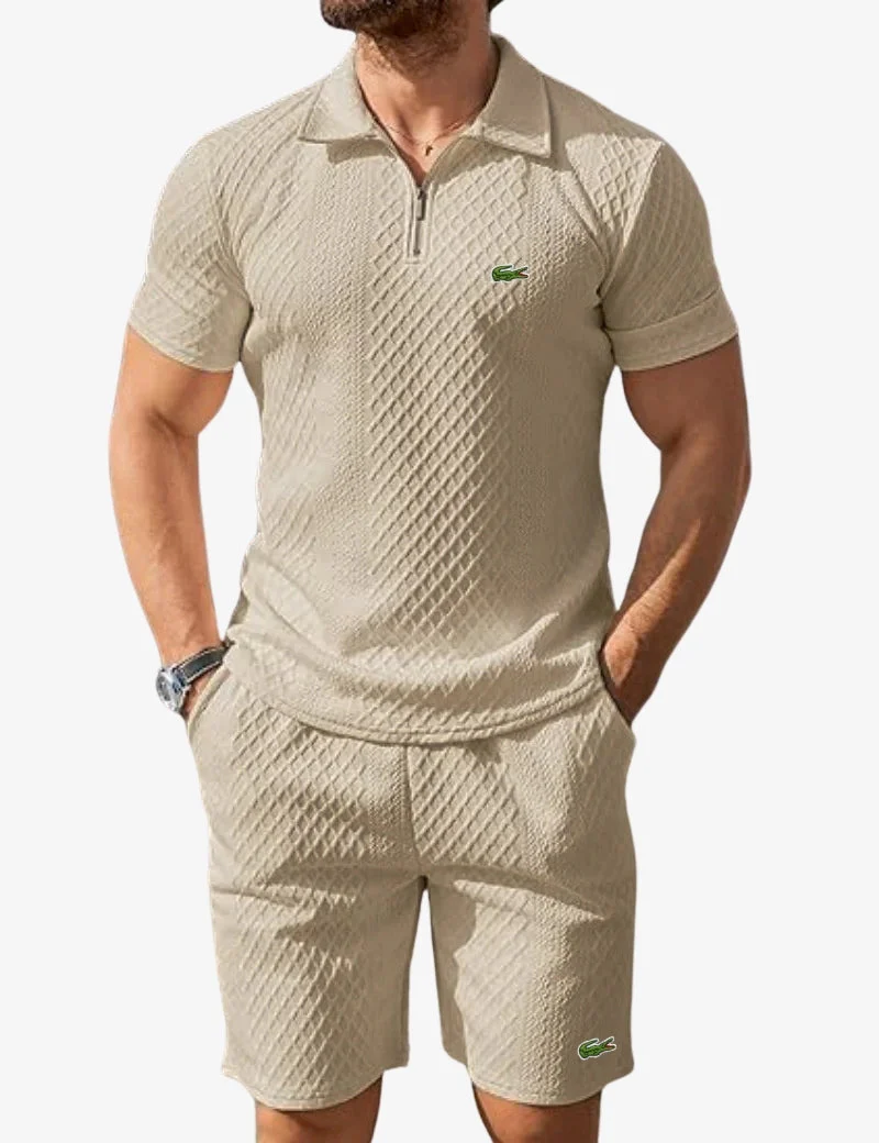 Zip Polo & Shorts Set - CLEARANCE - Image 4