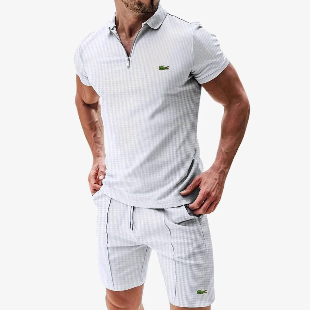 Zip Polo & Shorts Set - CLEARANCE - Image 3