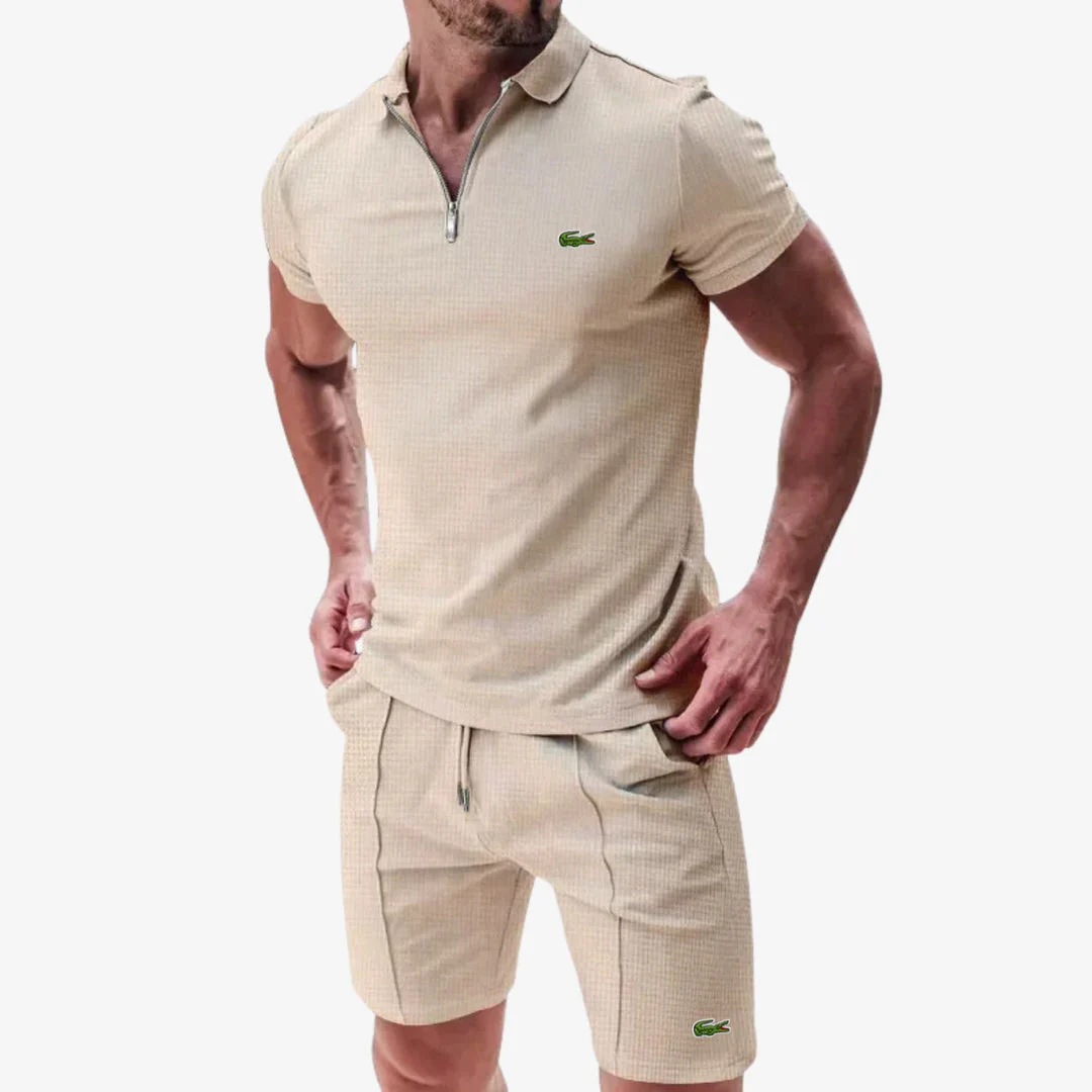 Zip Polo & Shorts Set - CLEARANCE - Image 4