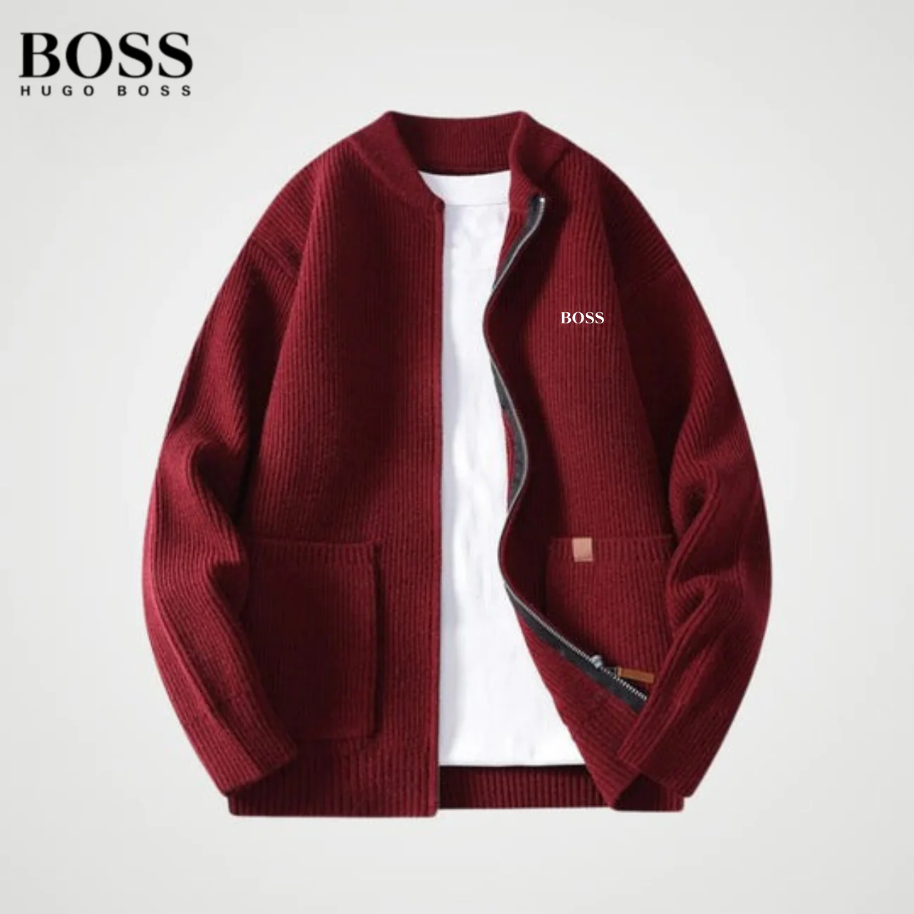 Zipped Knit Cardigan || CLEARANCE PRICE - Image 5