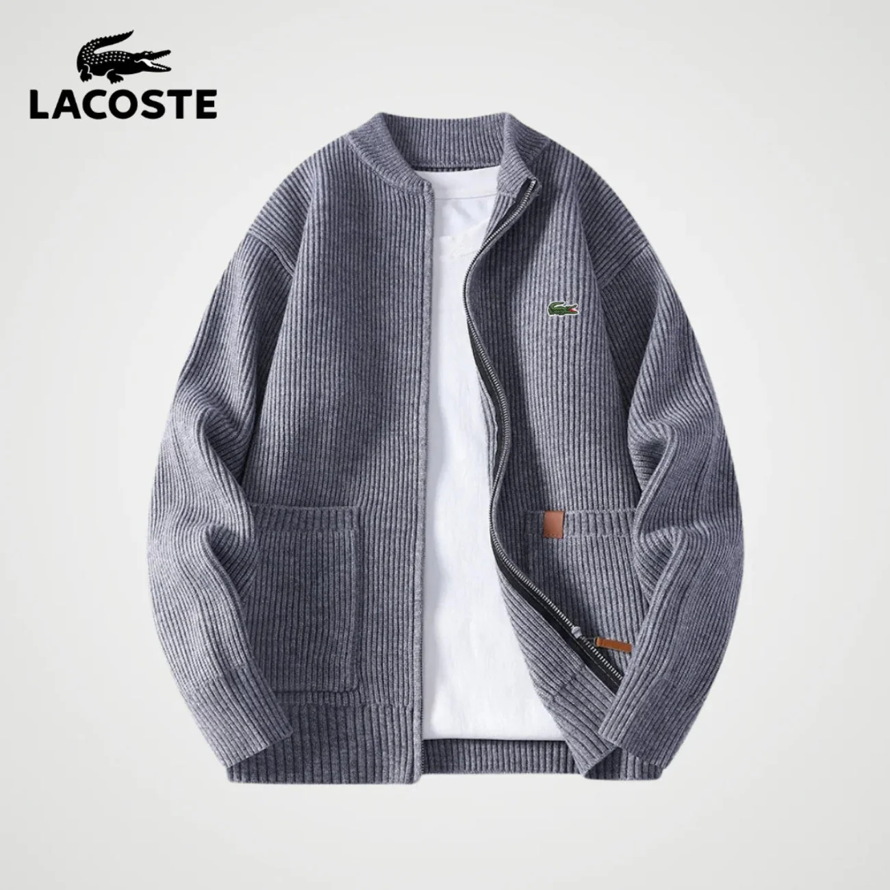 Zipped Knit Cardigan || CLEARANCE PRICE