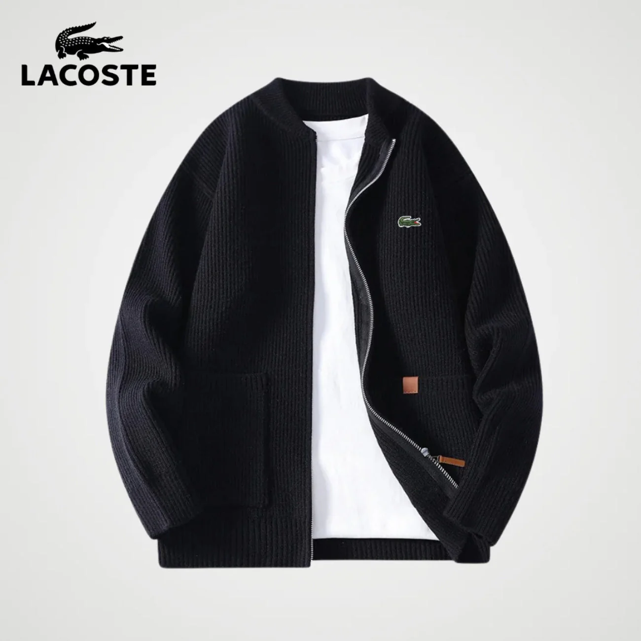 Zipped Knit Cardigan || CLEARANCE PRICE - Image 2