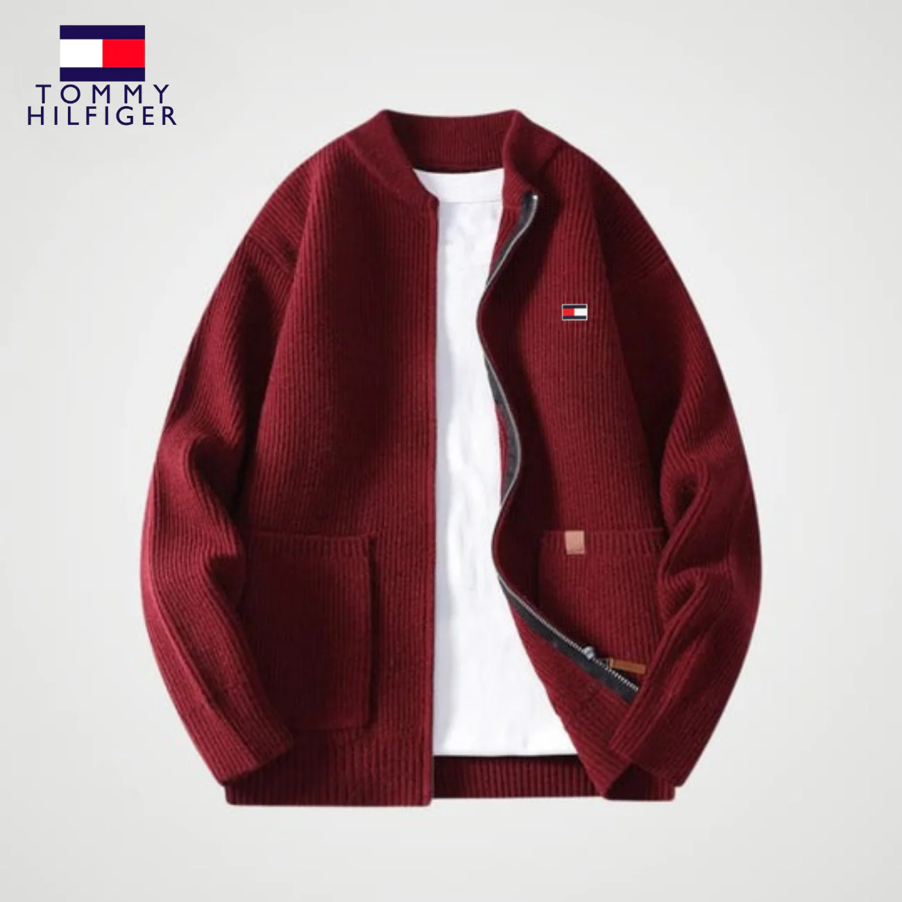 Zipped Knit Cardigan || CLEARANCE PRICE - Image 5