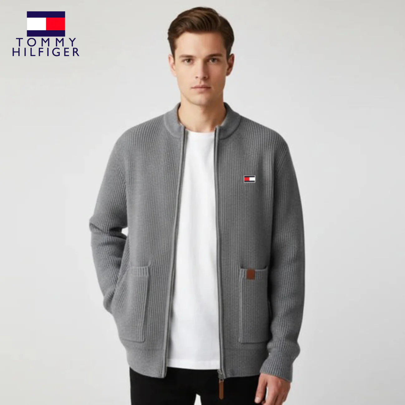 Zipped Knit Cardigan || CLEARANCE PRICE - Image 6
