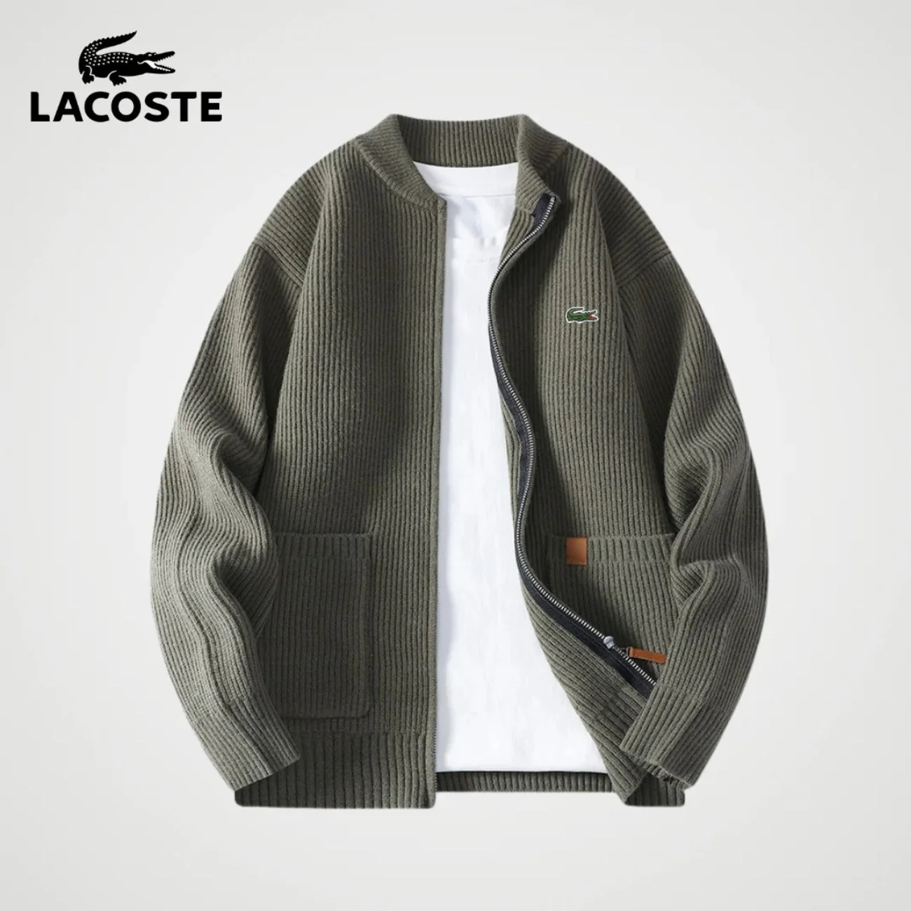 Zipped Knit Cardigan || CLEARANCE PRICE - Image 3