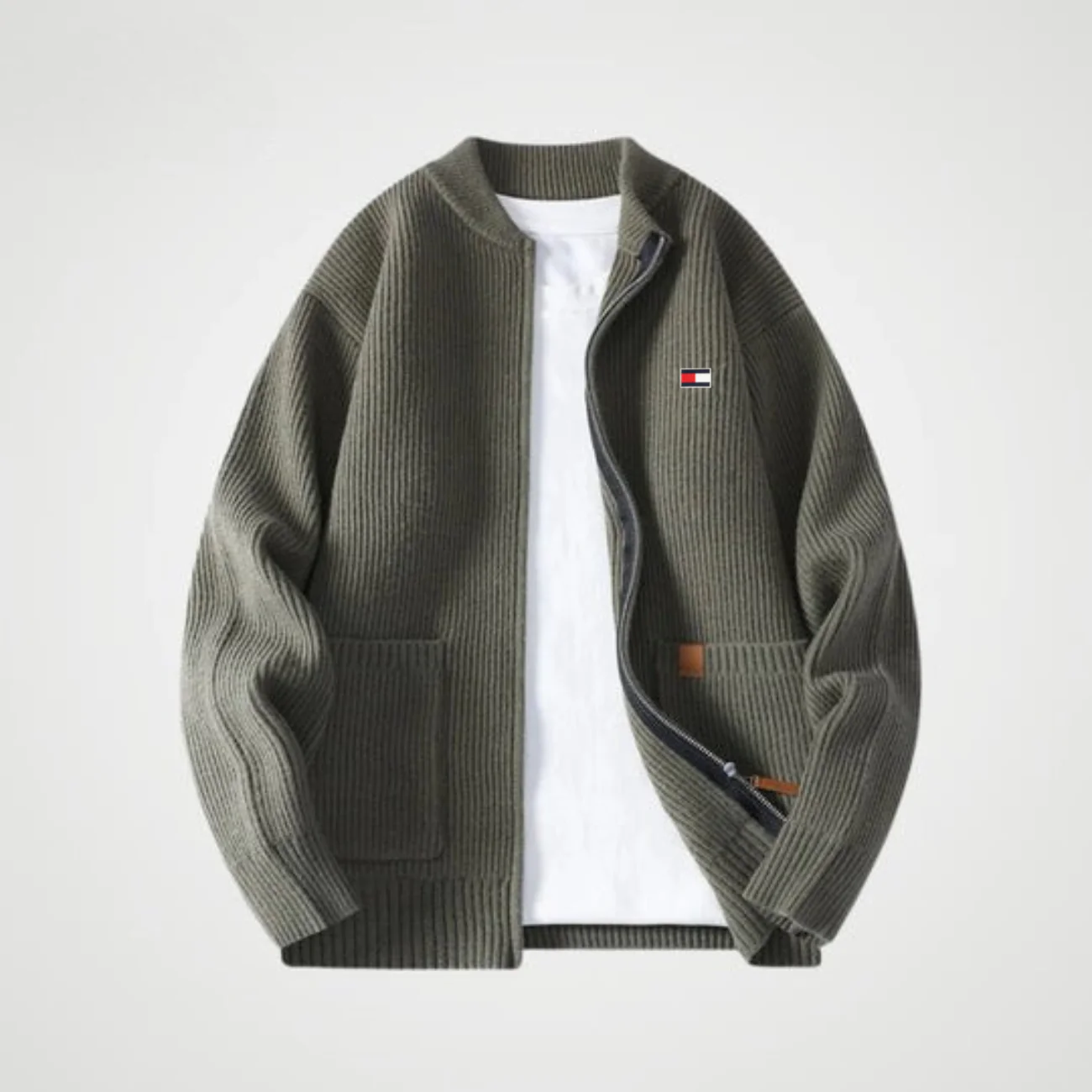 Zipped Knit Cardigan - CLEARANCE PRICE - Image 3