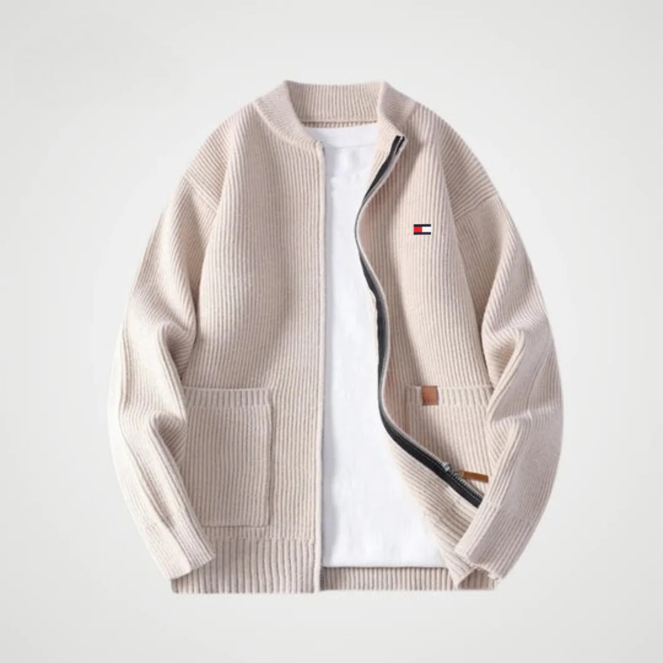 Zipped Knit Cardigan - CLEARANCE PRICE - Image 4