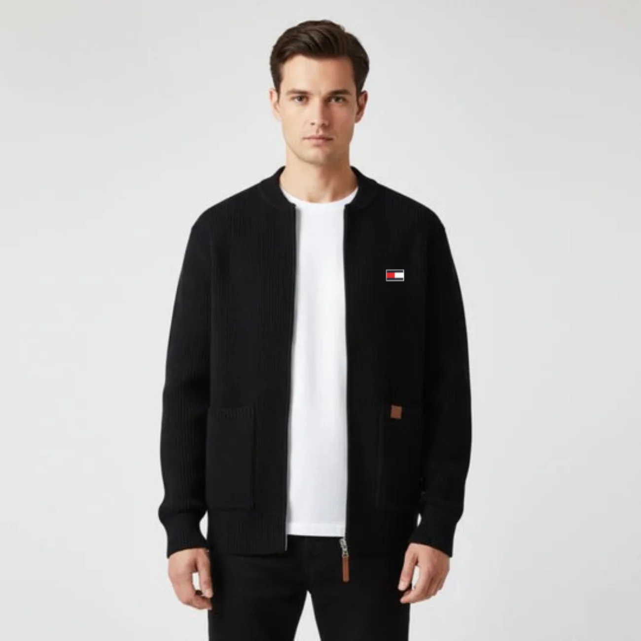 Zipped Knit Cardigan - CLEARANCE PRICE - Image 7