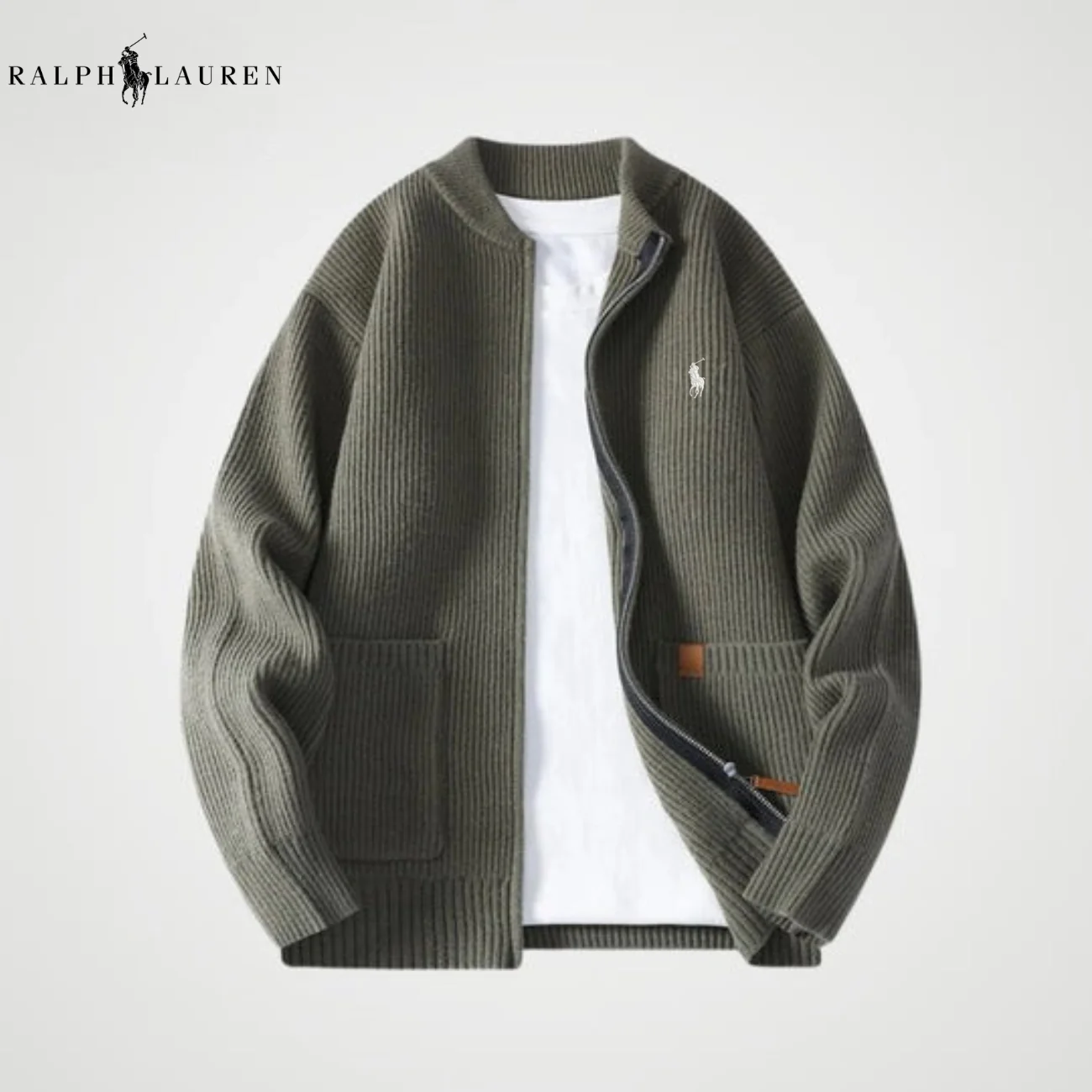 Zipped Knit Cardigan || CLEARANCE PRICE - Image 3