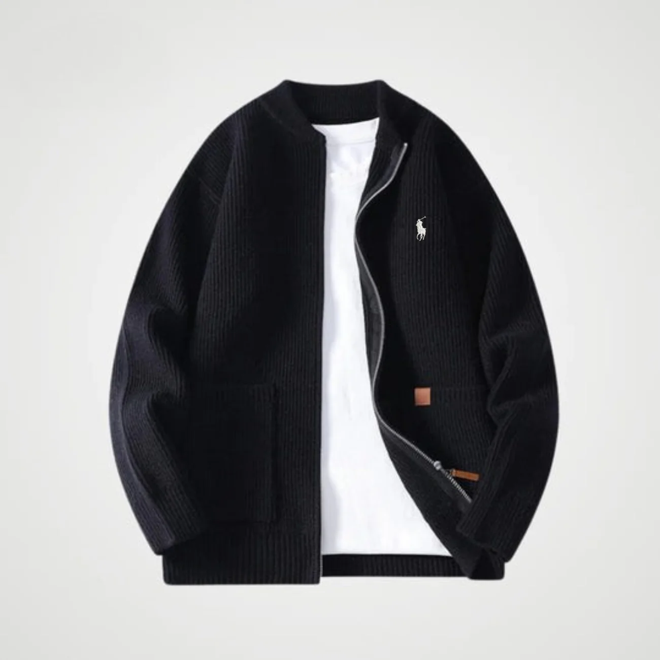 Zipped Knit Cardigan - CLEARANCE PRICE - Image 2