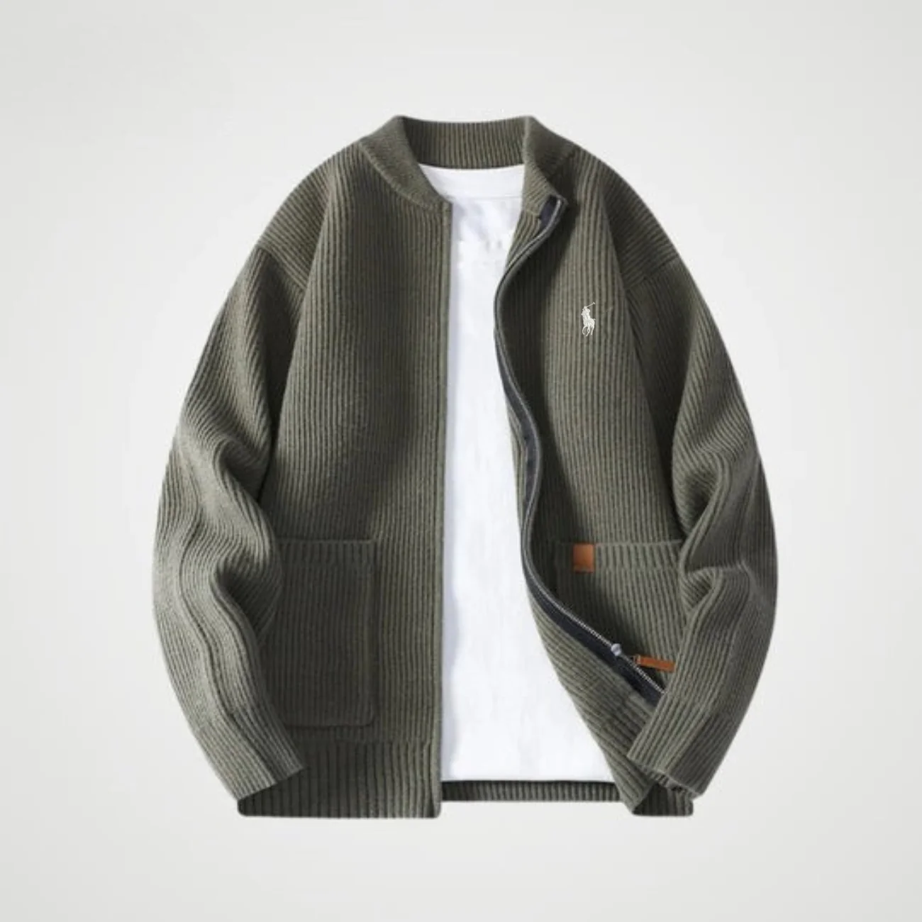 Zipped Knit Cardigan - CLEARANCE PRICE - Image 3