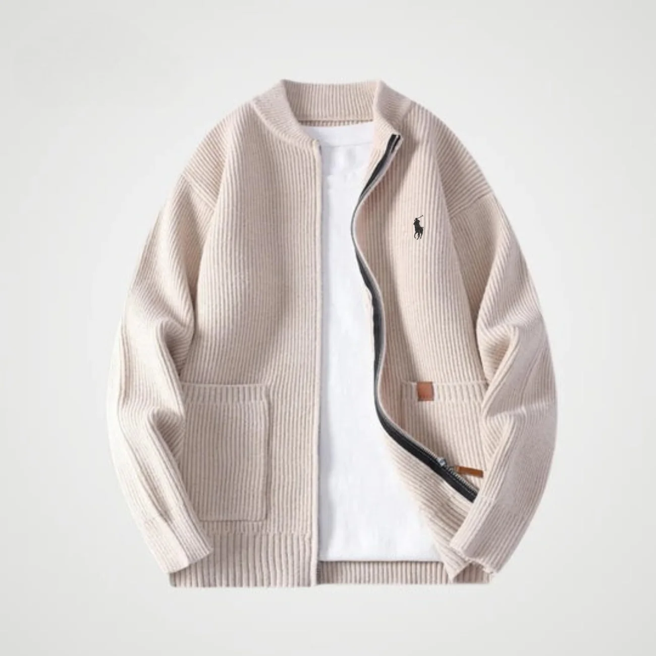 Zipped Knit Cardigan - CLEARANCE PRICE - Image 4