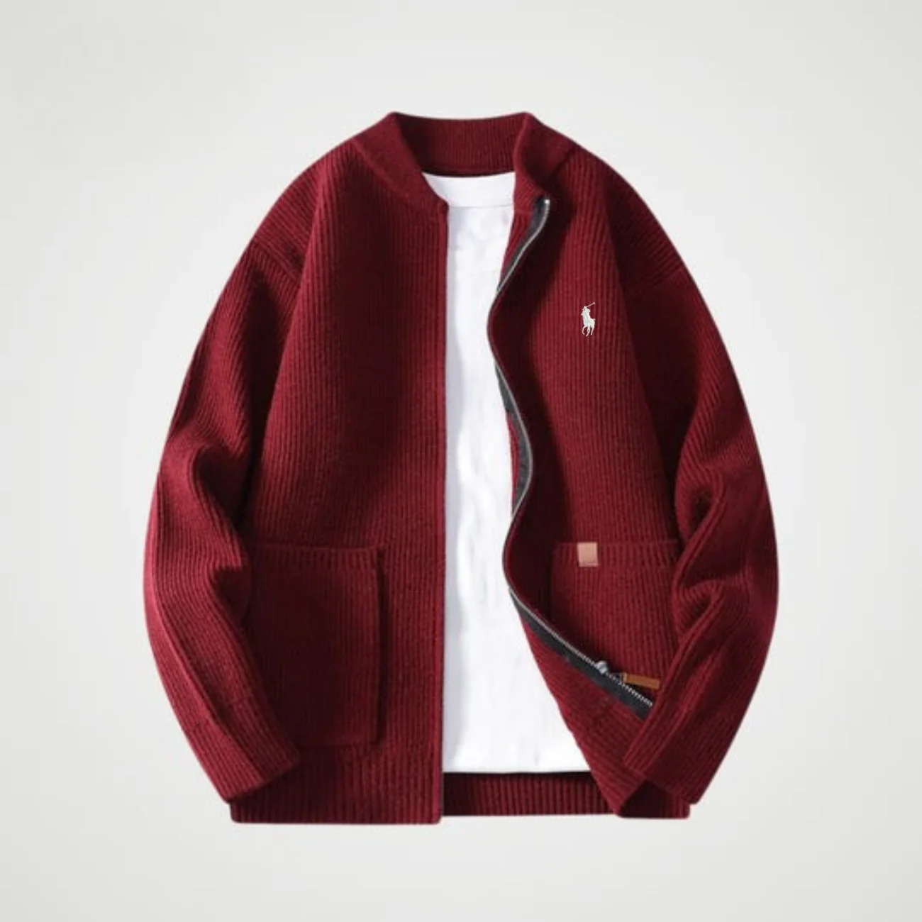 Zipped Knit Cardigan - CLEARANCE PRICE - Image 5