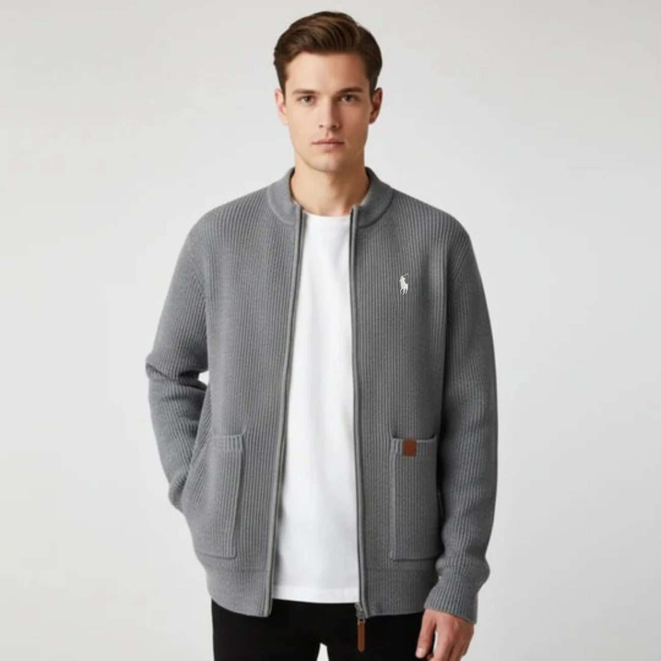 Zipped Knit Cardigan - CLEARANCE PRICE - Image 6