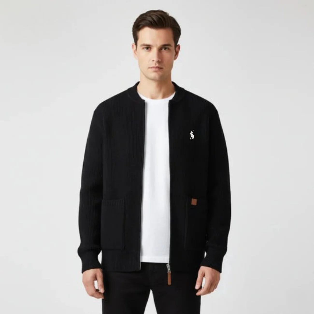 Zipped Knit Cardigan - CLEARANCE PRICE - Image 7