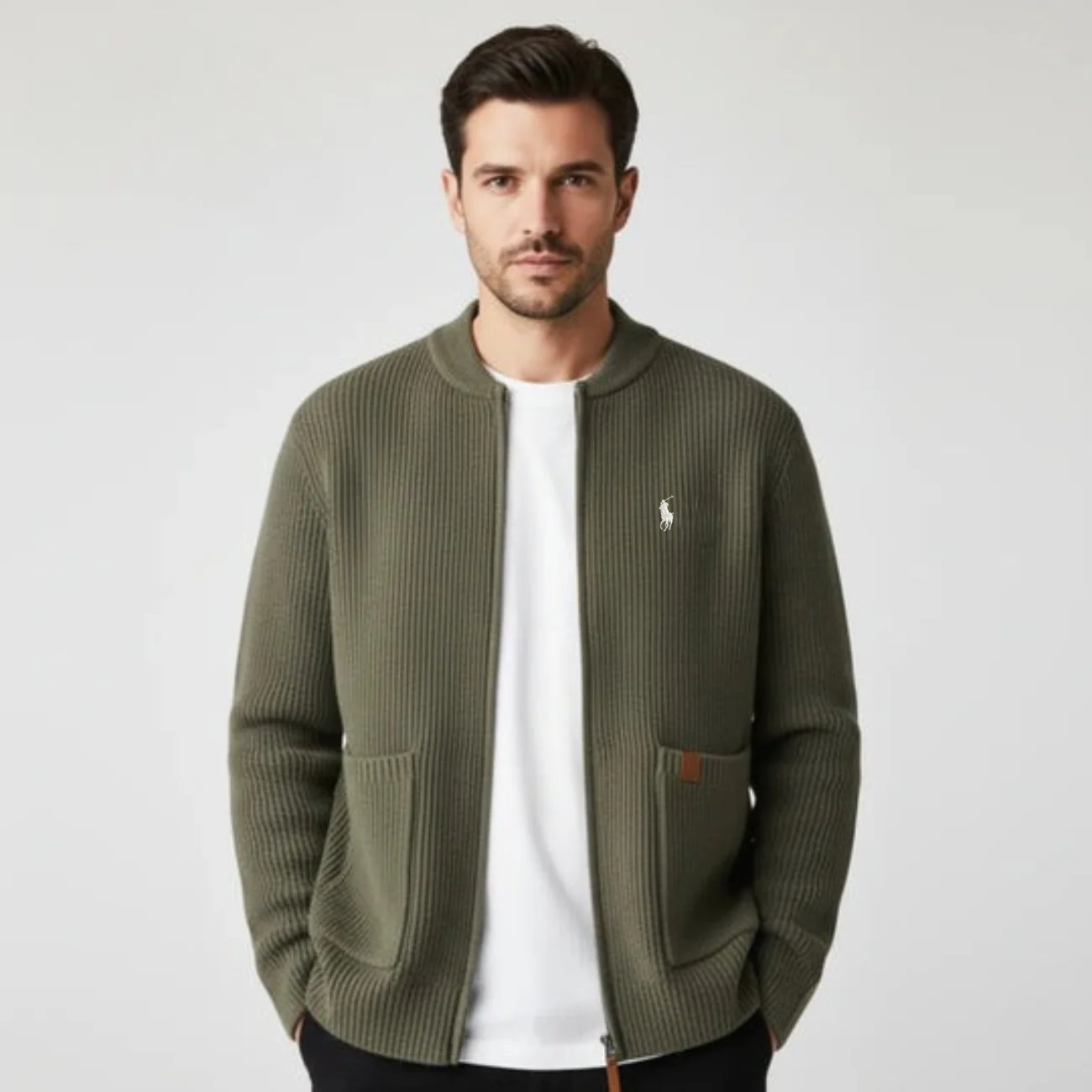 Zipped Knit Cardigan - CLEARANCE PRICE - Image 8