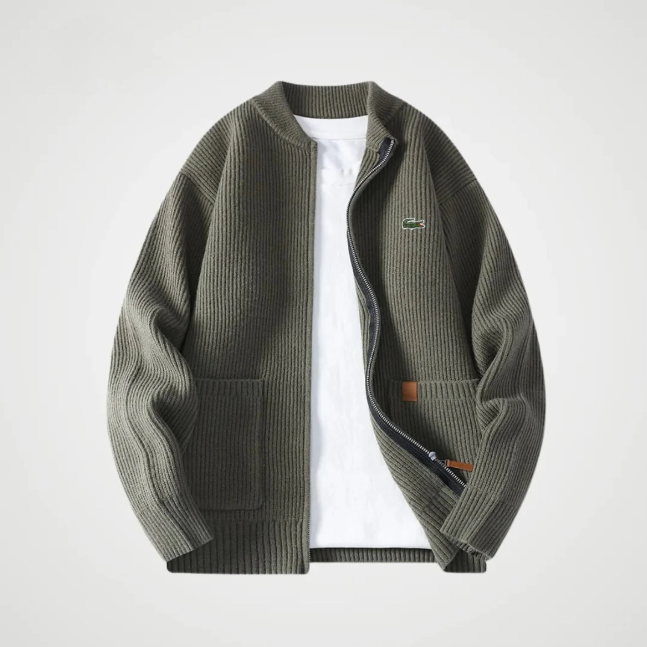 Zipped Knit Cardigan - CLEARANCE PRICE - Image 3