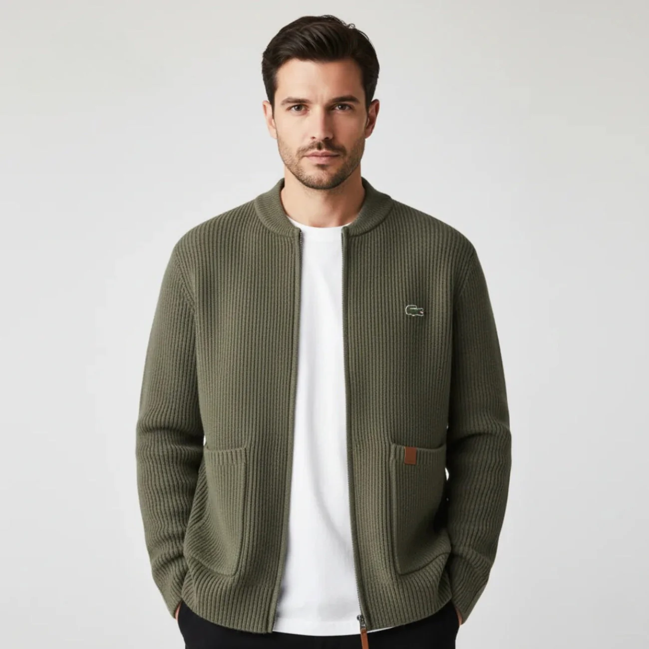 Zipped Knit Cardigan - CLEARANCE PRICE - Image 8